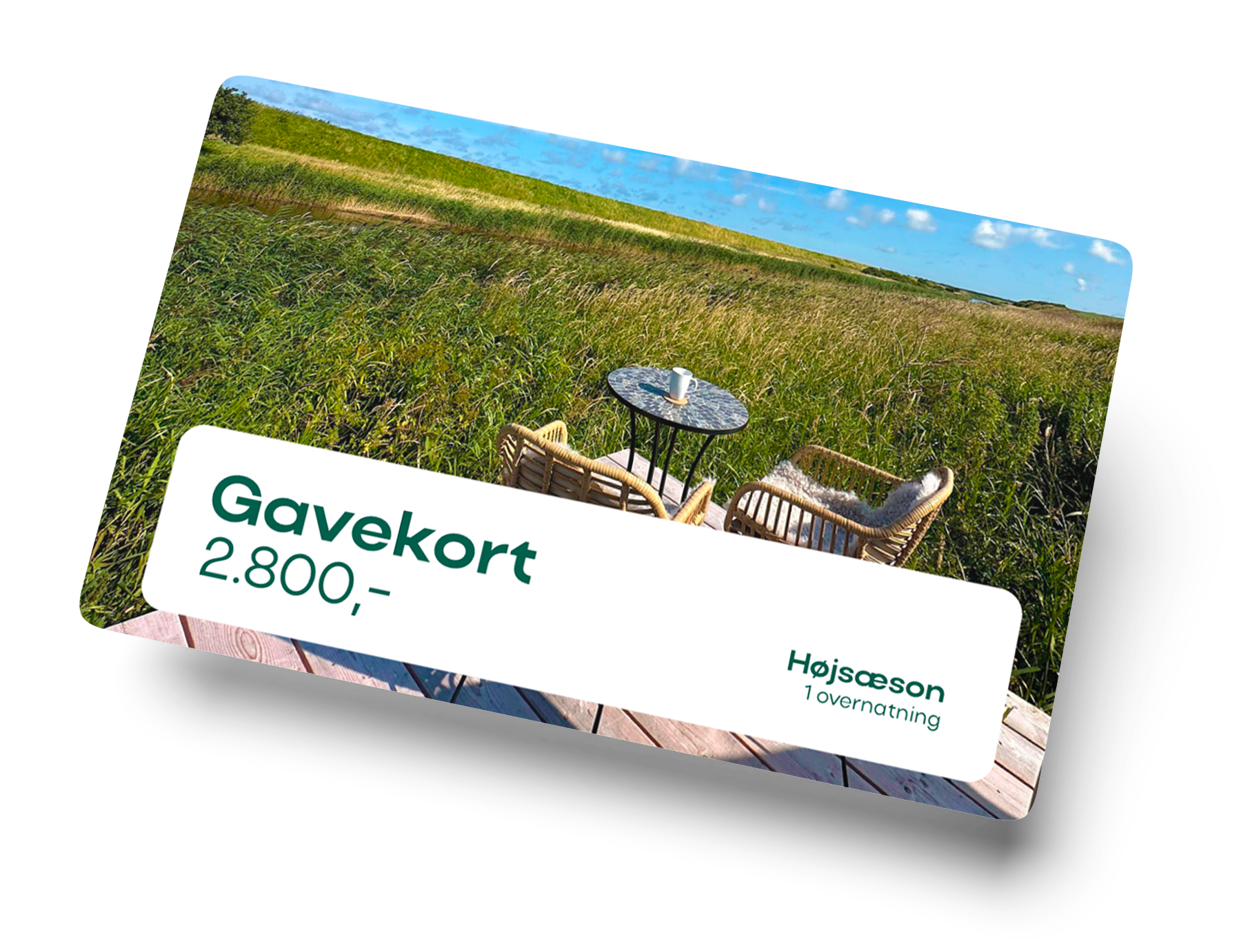 gavekort til glamping - 2800