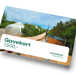 gavekort til glamping - 1500